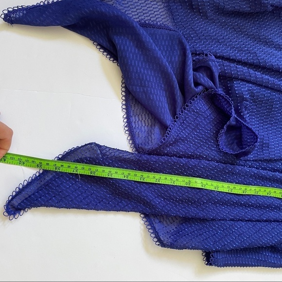 House Of Harlow x Revolve Blue Strapless Lace Up Dress Size Medium - Picture 9 of 14